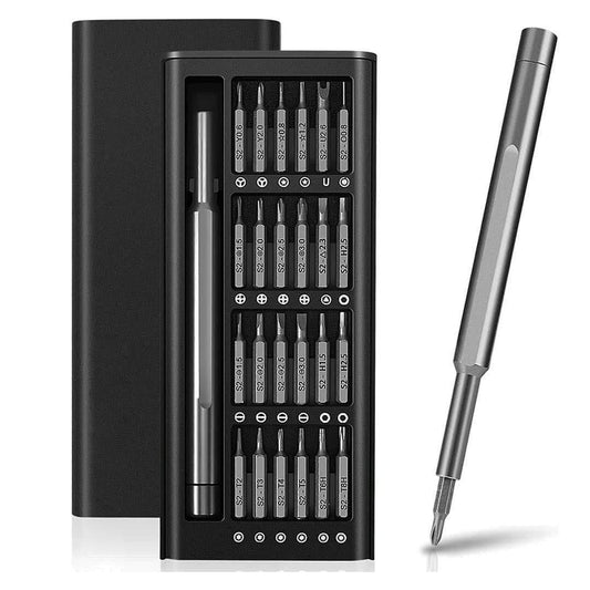 24‑Piece Precision Screwdriver Set (Aluminium, Black, Compact Case)